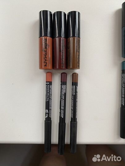 Nix жидкие помады-крем и карандаши к ним