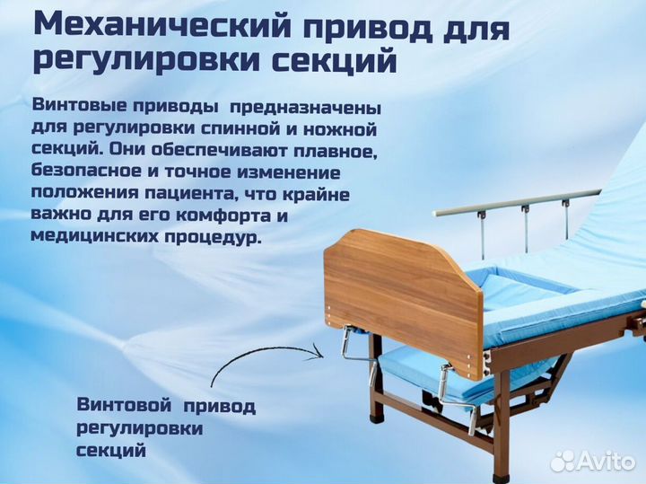 Кровать функциональная для ухода за больными