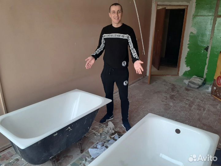 Реставрация ванн жидким акрилом литьевой мрамор