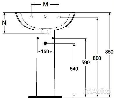 Пьедестал Ideal Standard Ocean W306201