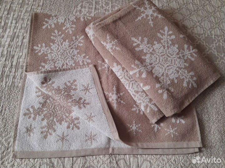 Махровое полотенце 50х90 со льном