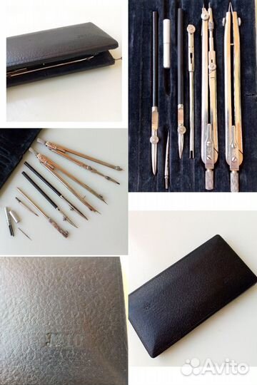 Чертёжные: готовальня СССР, цанговые карандаши, др