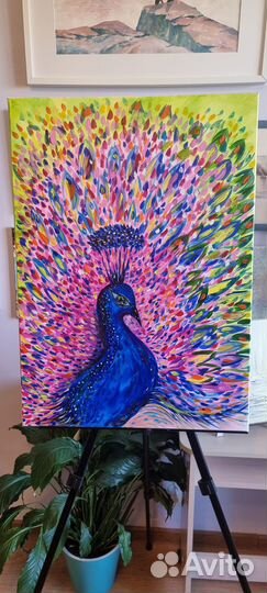 Картина акрилом на холсте