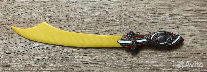 Старинный нож для бумаги (кость, серебро)