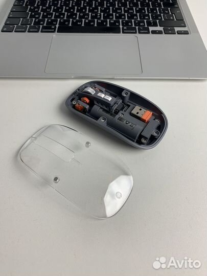 Прозрачная беспроводная мышь для пк или ноутбука