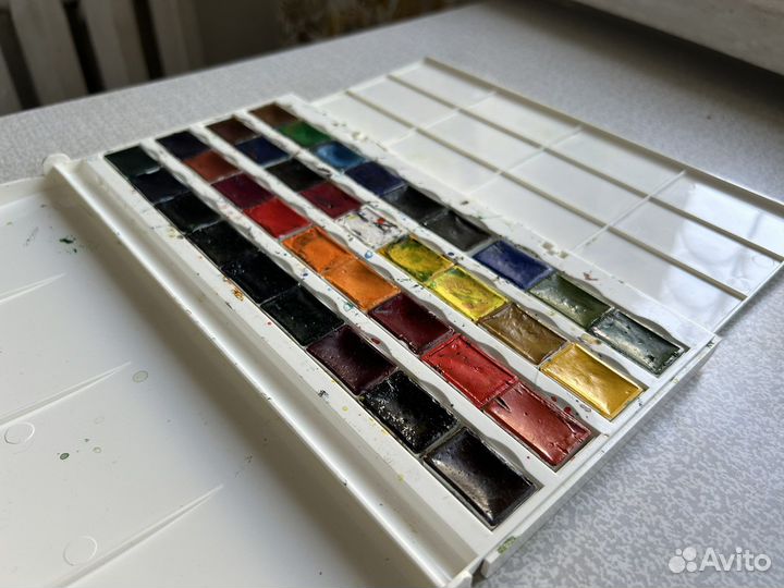 Акварельные краски невская палитра