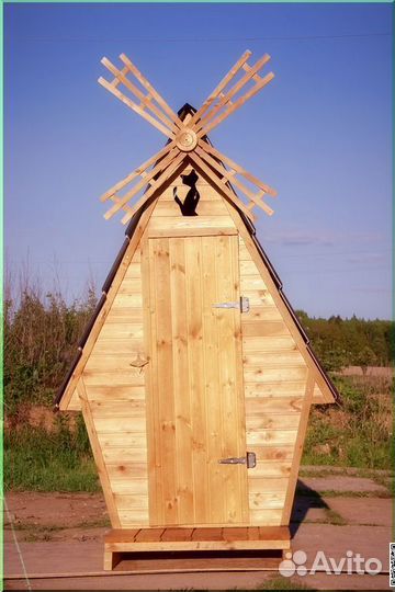 Дачный туалет деревянный JKT223