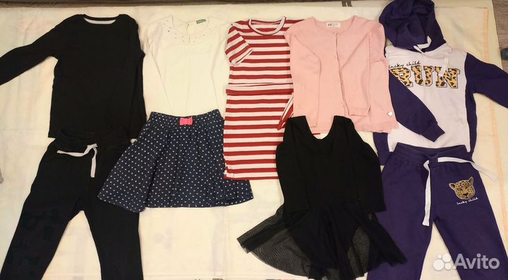 Пакет одежды на девочку р.116