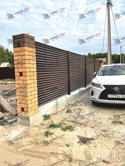 Забор жалюзи