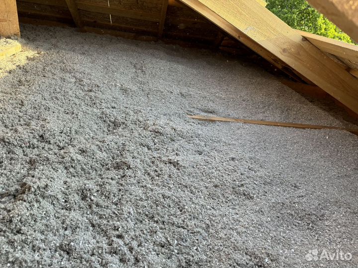 Утепление полов эковатой