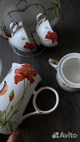 Китайский чайный сервиз 6 предметов маки