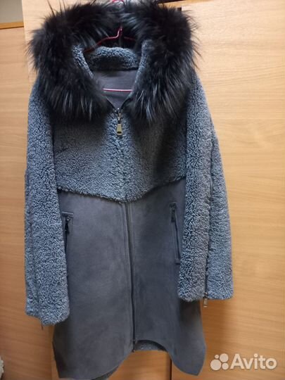 Двустронняя дубленка, размер 46 48