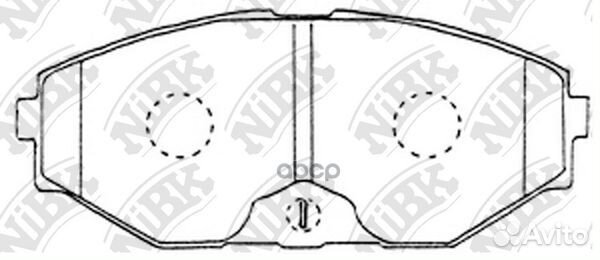 Колодки тормозные дисковые nissan cefiro 2000-2