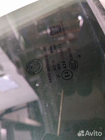 Стекло боковой двери правое заднее Alfa Romeo Stelvio 2016