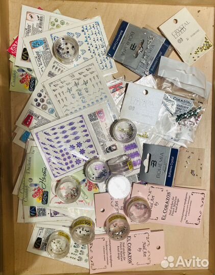 Материалы для дизайна ногтей пакетом