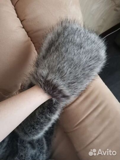 Шапка ушанка волк