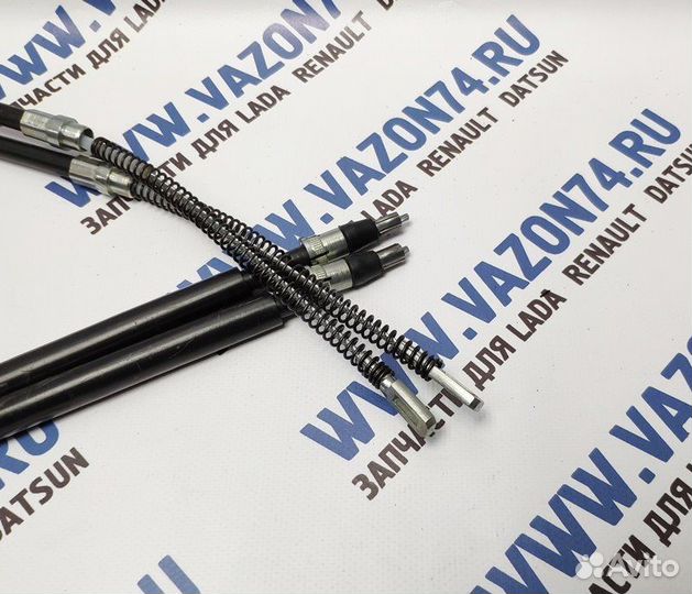 Трос ручного тормоза (2 шт. боченки) 2110-15, Кали