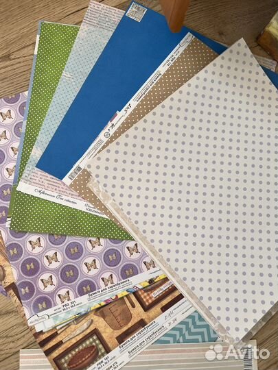 Товары для скрапбукинга бумага / брадс / чип-борд