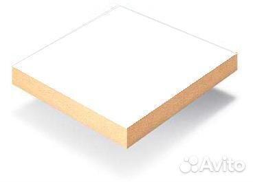 Плита мдф ламинированная белая 16 мм 2800х2070 (ка