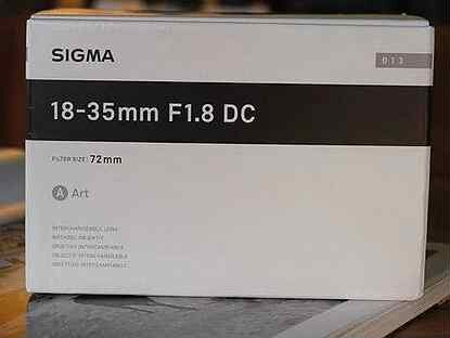 Sigma 18-35mm f/1.8 DC HSM Art Lens for Canon EF