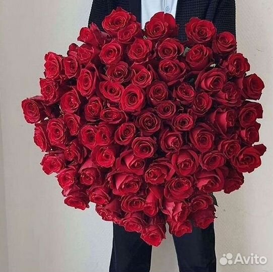 Длинные высокие розы 110 150 160 180 200 см