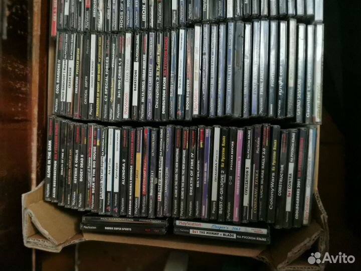 Диски русские с играми на PS1 или psone