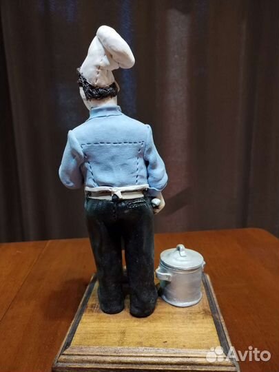 Статуэтка повар и кот