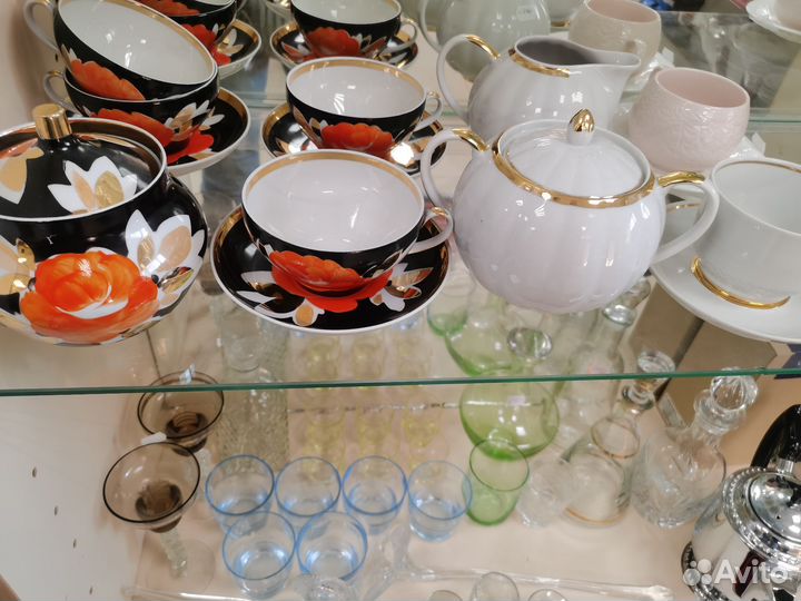 Предметы чайного сервиза Дулево