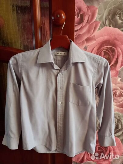 Рубашки рост 134-140