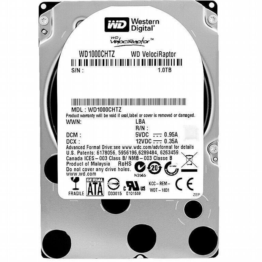 [WD1000CHTZ] Жесткий Диск Western Digital 1tb Sata2 Wd1000chtz