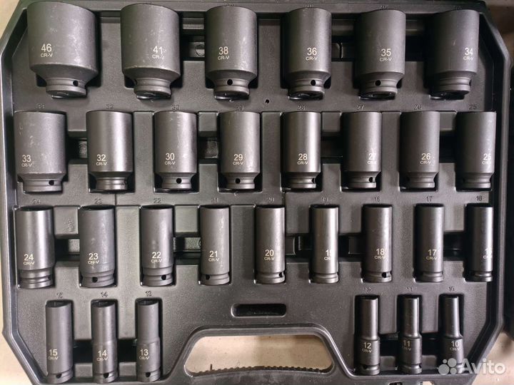 Набор ударных головок 1/2