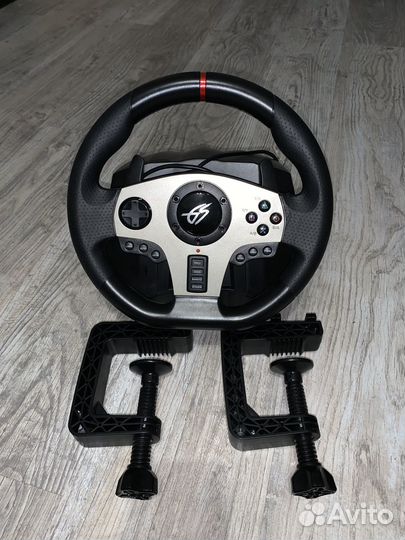 Игровой руль dexp Wheelman Pro GT, черный