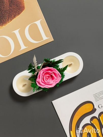 Гипсовые изделия со стабилизированными цветами руч