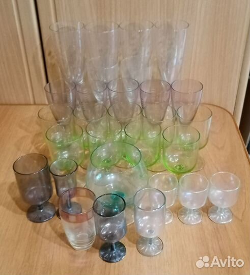 Бокалы фужеры рюмки стекло СССР