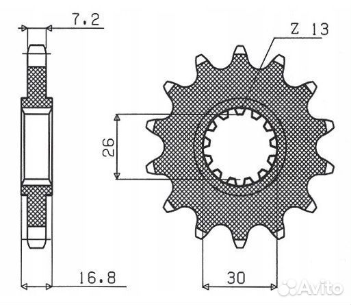 Комплект цепь и 2 звезды DID honda CRF 1000 16-18