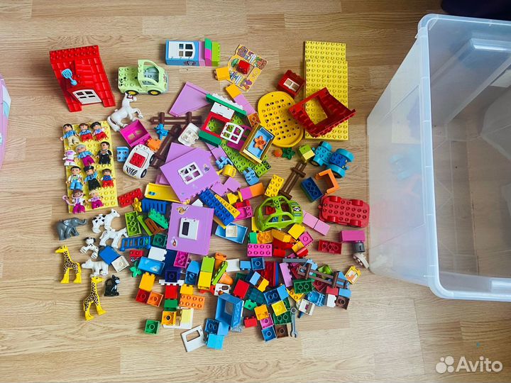 Лего Дупло (lego duplo). Огромный контейнер