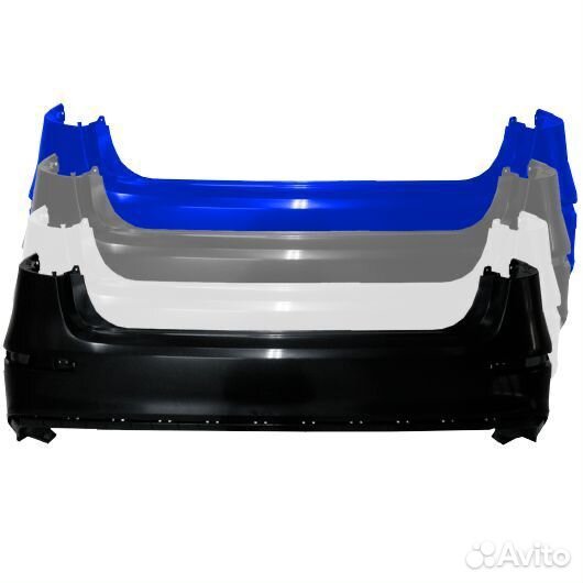 Киа Рио 3 задний бампер в цвет 2011