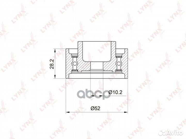 Ролик направляющий ремня грм PB-3021 lynxauto