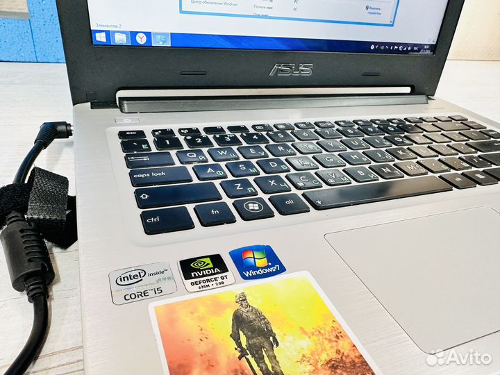 Мощный тонкий Ноутбук Asus core i5