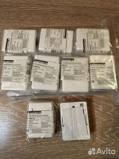 Розетка 1 порт RJ45 накладная,уп. за 14 шт