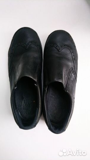 Туфли ecco на мальчика школьные кожа 22.5см
