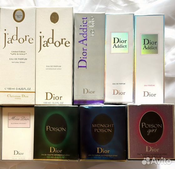 Духи Dior Addict, Miss Dior, Poison