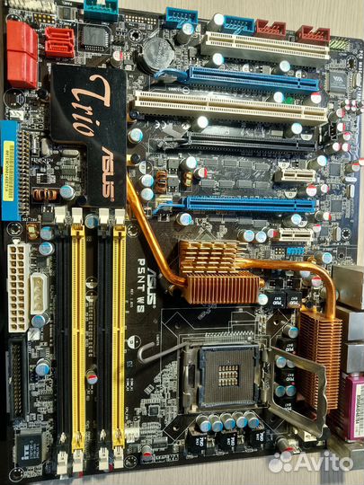 Материнская плата asus lga 775+озу