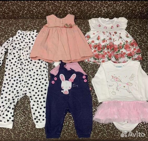 Вещи пакетом для девочки 68-74
