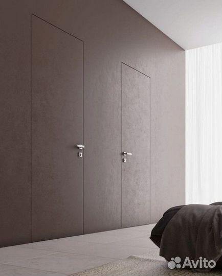 Скрытая межкомнатная дверь под покраску