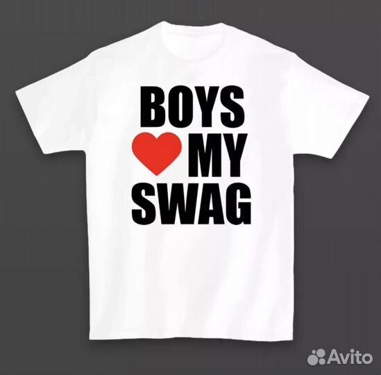 Футболка girls love my swag y2k