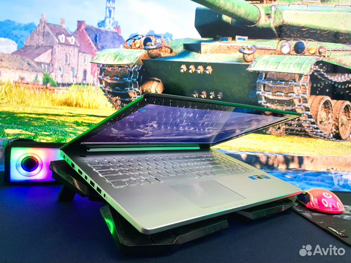 Бюджетный игровой ноутбук asus I7 / 16Gb / GTX