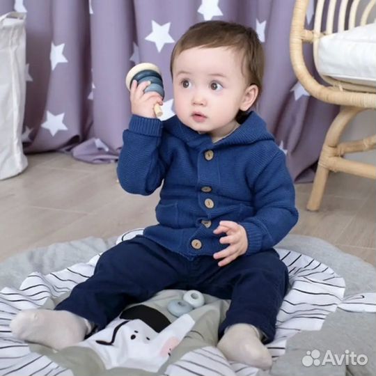 Кофта вязаная для малышей поддева 68-74р