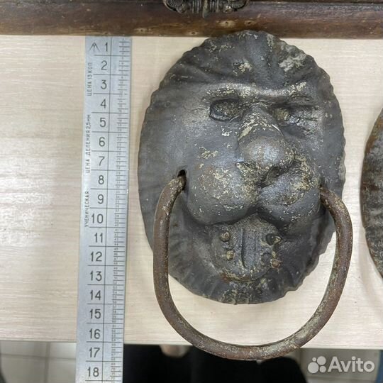 Дверные ручки Голова льва Чугун СССР (Сзр)