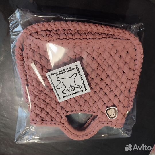 Вязаная дамская сумочка